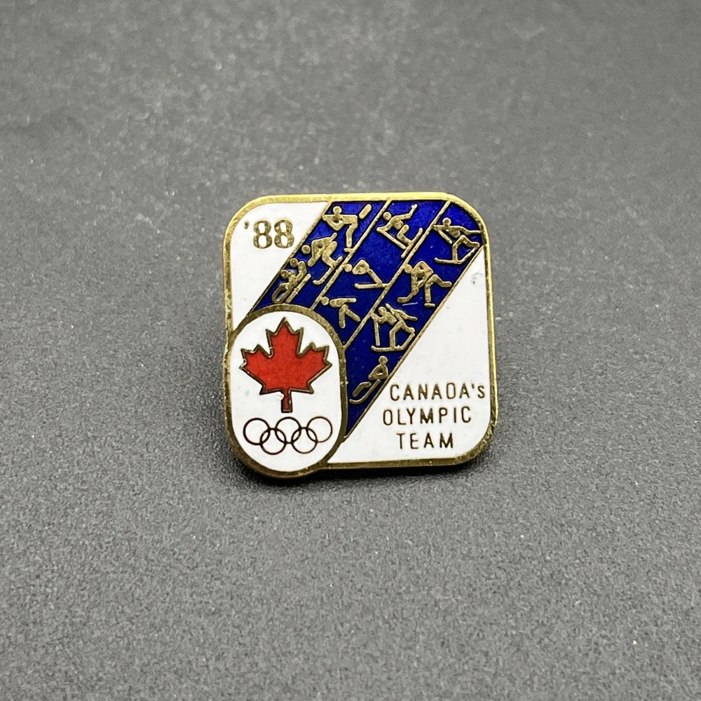 1988 Calgary Winter Olympics Team Canada Lapel Hat Pin
